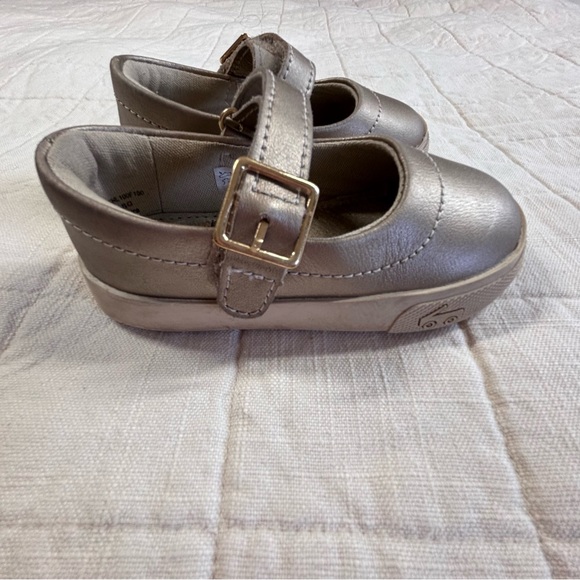 See Kai Run Lucia Gold Mary Jane Leather Toddler Shoe Size 6 - Picture 3 of 8